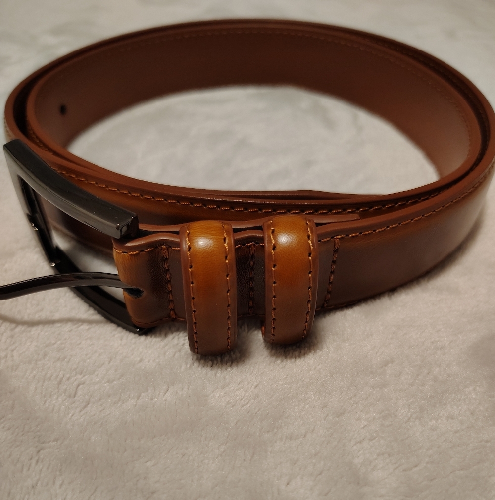 🔥SALE 💯 Elegant Brown Leather Men's Belt